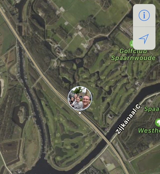 En Roy kon weer de golfbaan NIET vinden :)