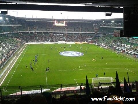 Foto der Sicht im Weserstadion in Block 109