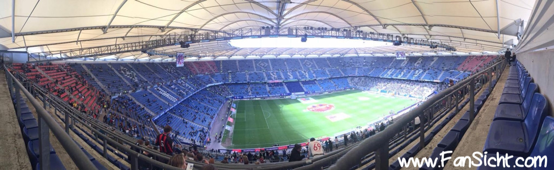 Foto Sicht im Volksparkstadion des Hamburger SV HSV aus Block 6c