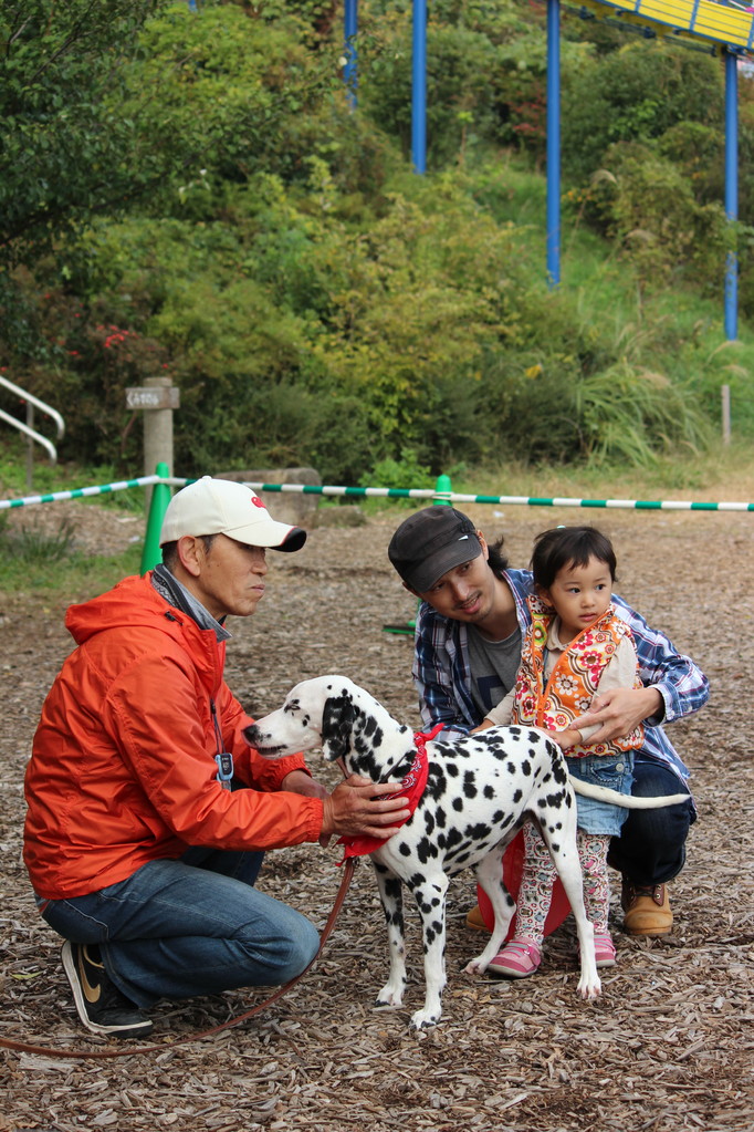 幼児は人も犬も恐怖心が無い