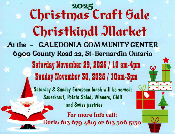 2025 Christmas Craft Sale promotional card