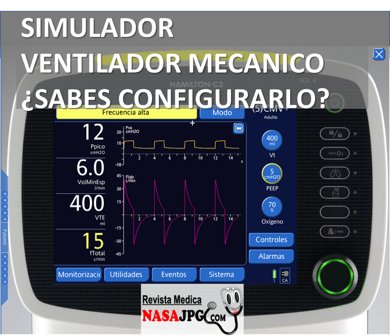 Simulador de Ventilador Mecanico Online Descargalo y aprende a configurarlo!