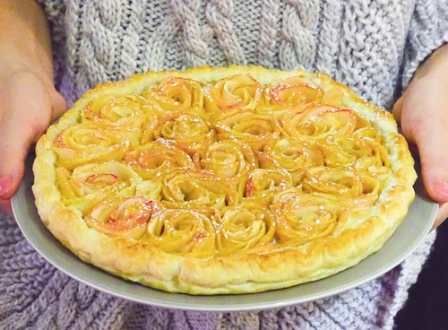 Tarte "Bouquet de Roses" aux Pommes