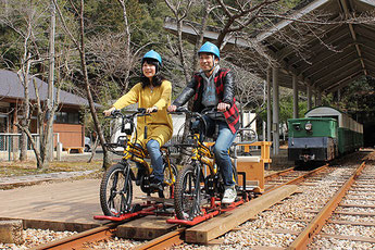 Riding a Rail Mountain Bicycle