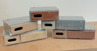 photograph of swift bricks in a variey of brick finishes