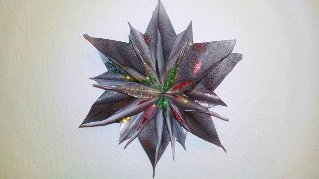 Weihnachtsstern Papier Tischdeko Servietten Falten