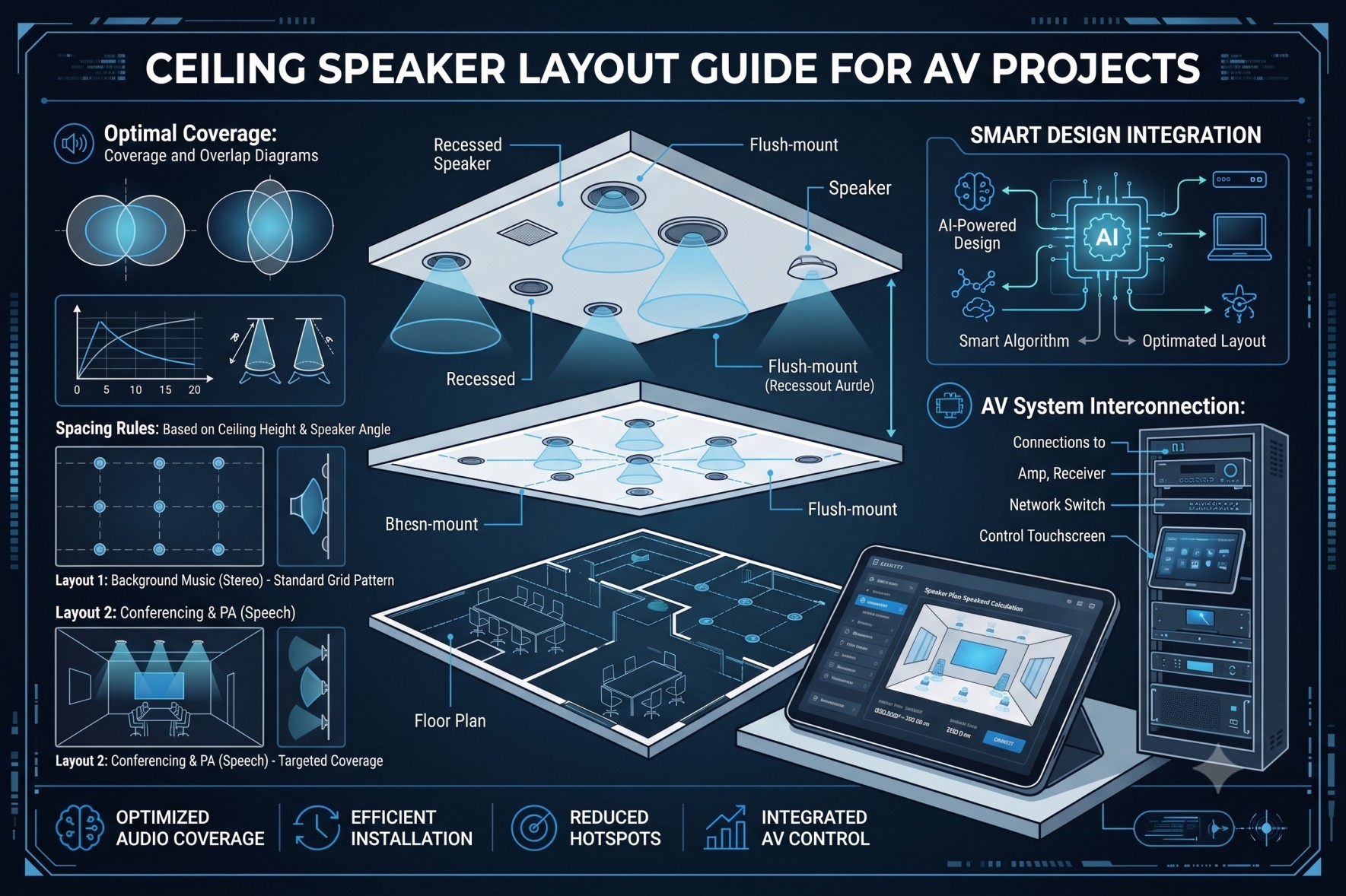 How AV Integrators Use Ceiling Speaker Layout Tools to Improve Audio Coverage