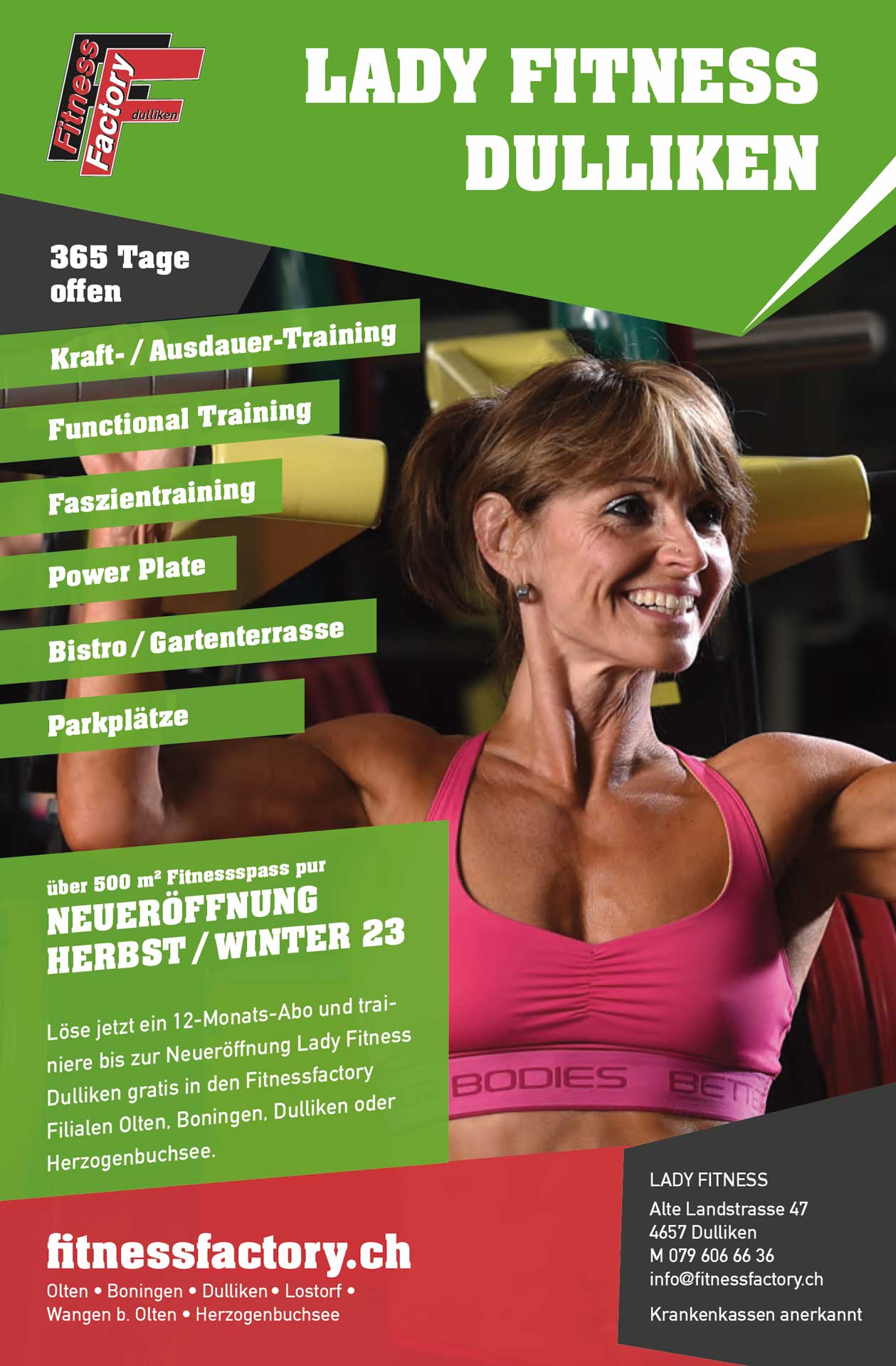 Lady Fitness Dulliken Fitness Factory Olten Dein persönliches