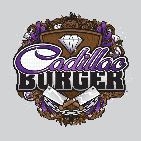 Cadillac Burger logo by Jared K. Nickerson