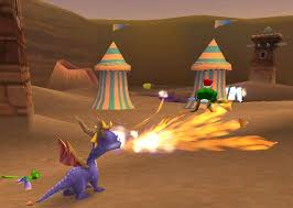 Spyro crache du feu