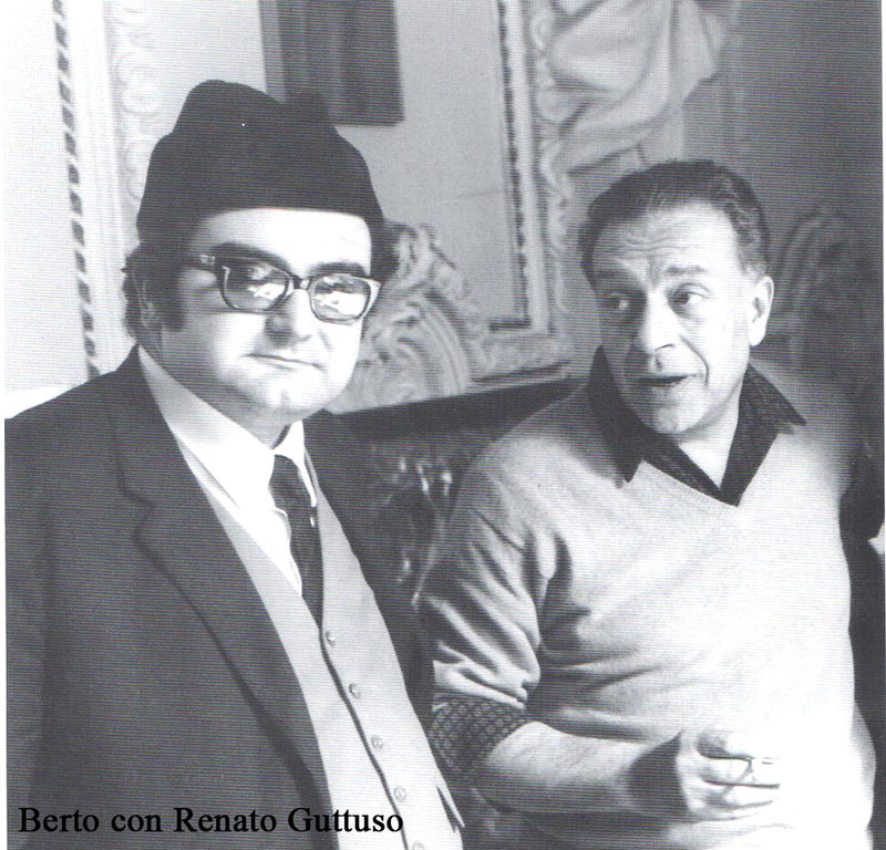 Il mio maestro Gianpaolo Berto con Renato Guttuso