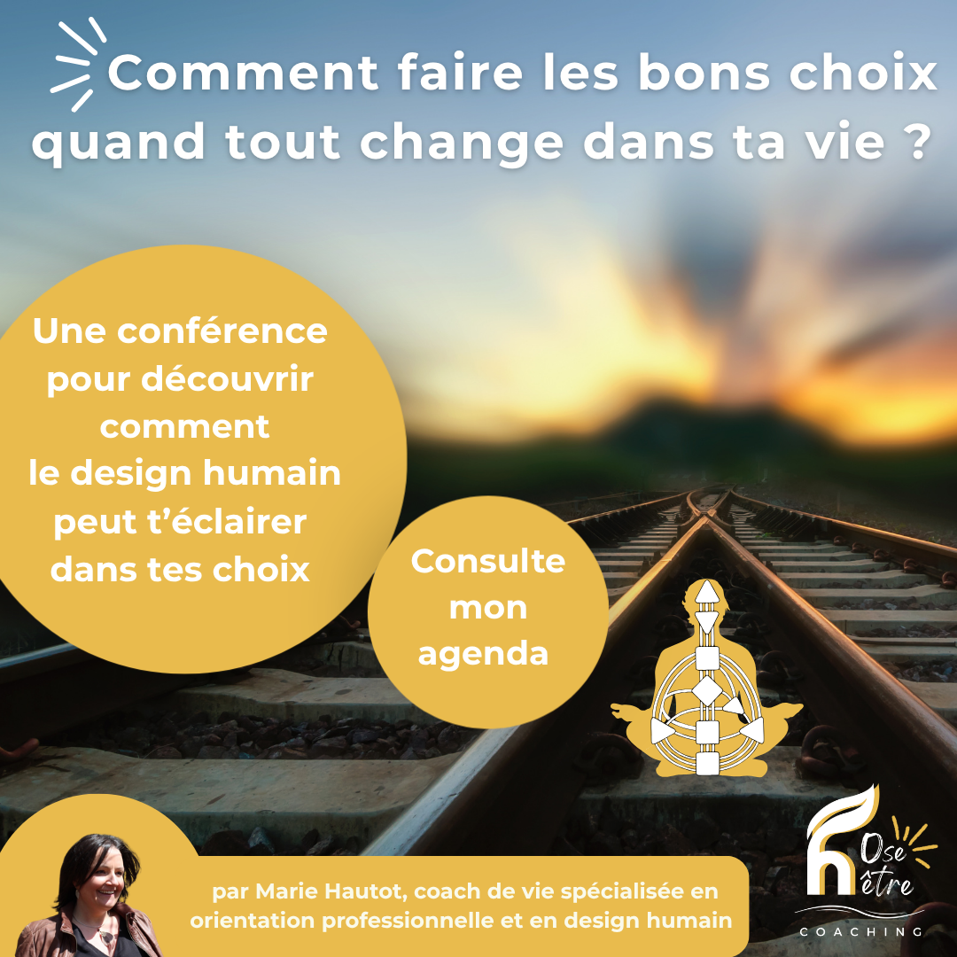 Conférence "Comment faire les bons choix quand tout change dans ta vie ?"