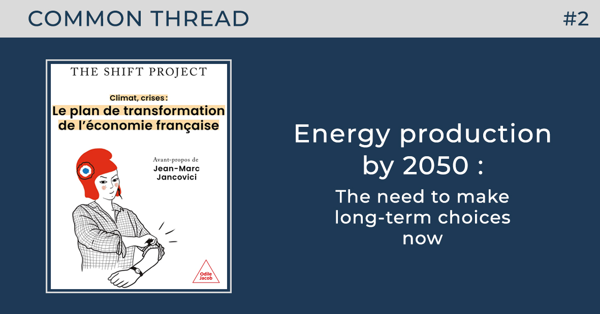 Energy production by 2050 : The need to make long-term choices today