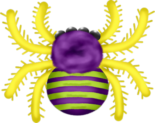 araignée - insecte - animaux - smiley émoticône émoji cartoon clipart illustration - artémotic