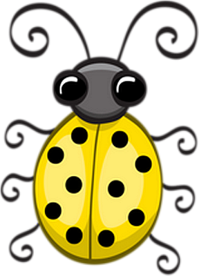coccinelle - insecte - animaux - smiley émoticône émoji cartoon clipart illustration - artémotic