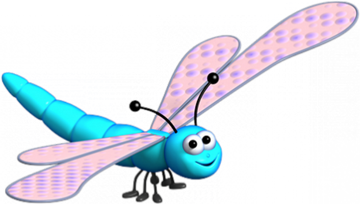 libellule - insecte - animaux - smiley émoticône émoji cartoon clipart illustration - artémotic