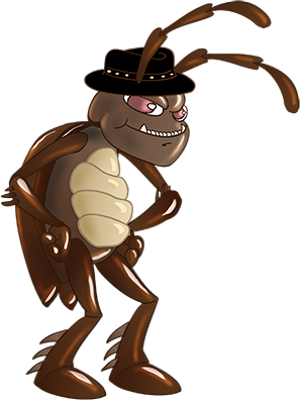 cafard - insecte - animaux - smiley émoticône émoji cartoon clipart illustration - artémotic