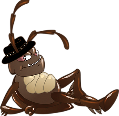 cafard - insecte - animaux - smiley émoticône émoji cartoon clipart illustration - artémotic
