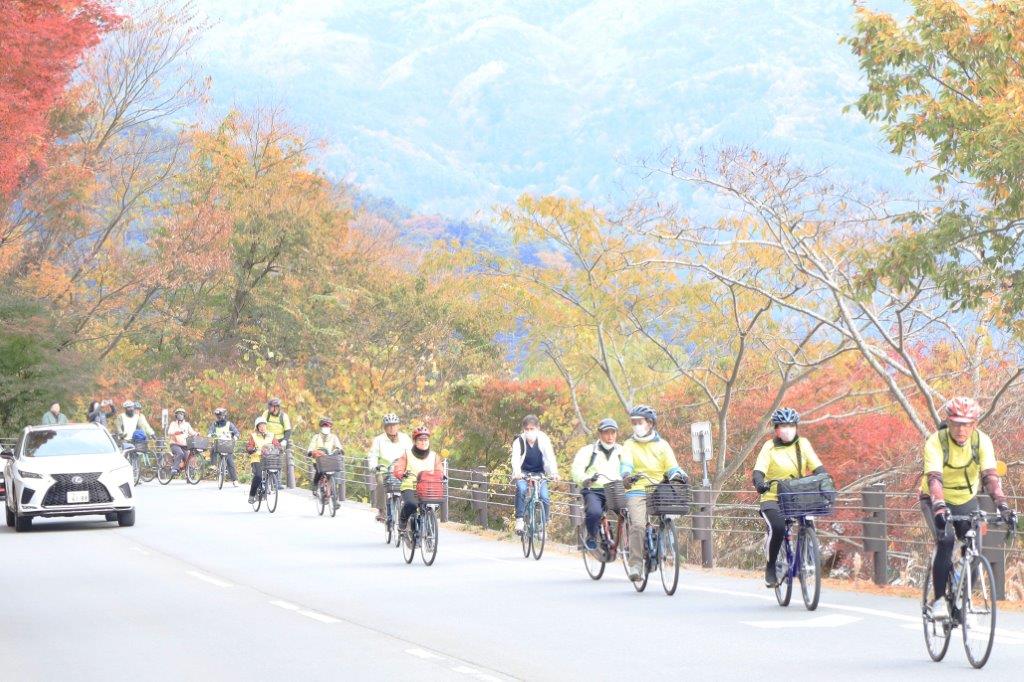 自主イベント：富士山と紅葉を望む河口湖一周サイクリング