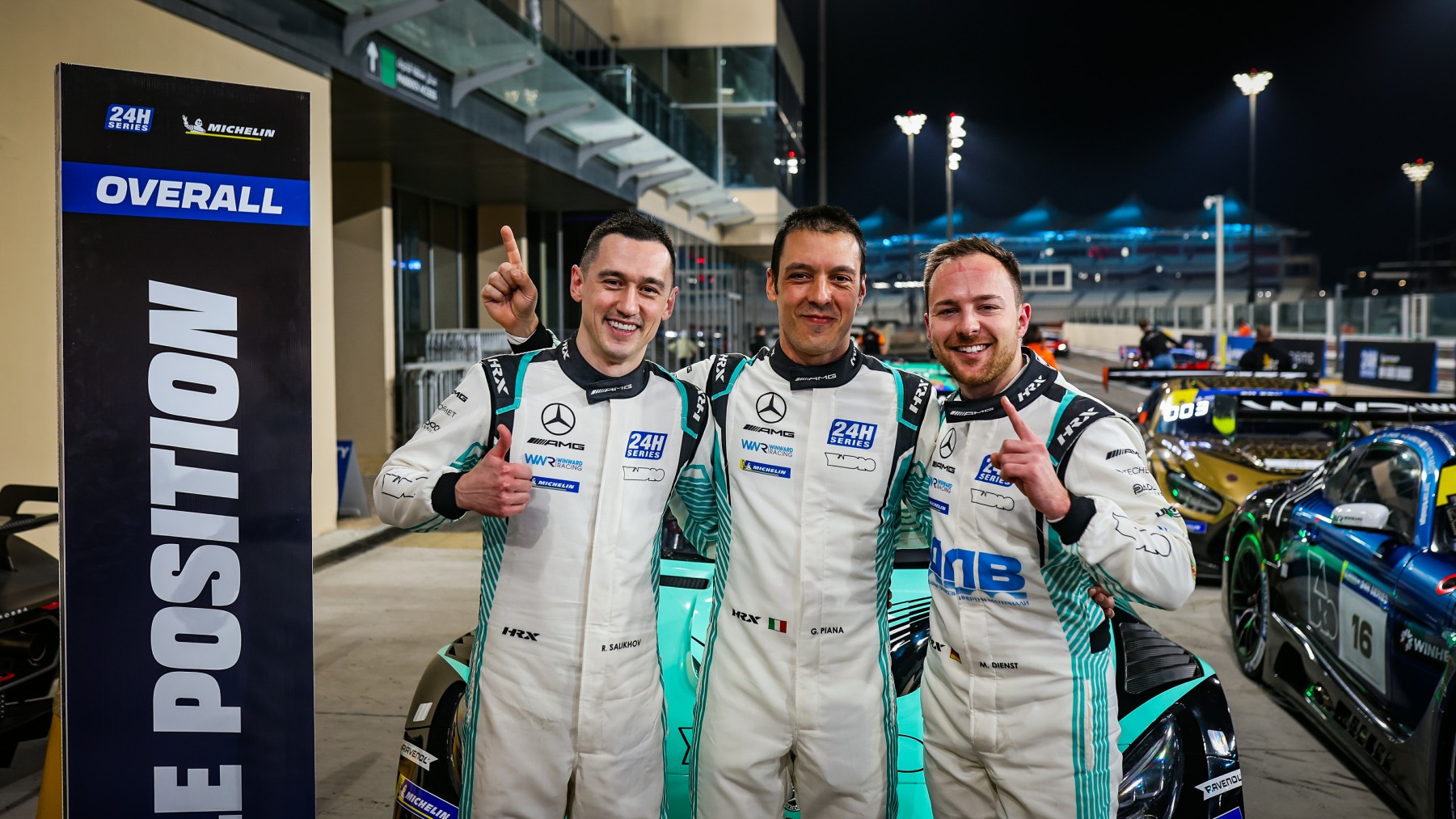 Fehlerlose Doppelführung für Winward Racing Mercedes-AMG im Qualifying der Michelin 6H ABU DHABI