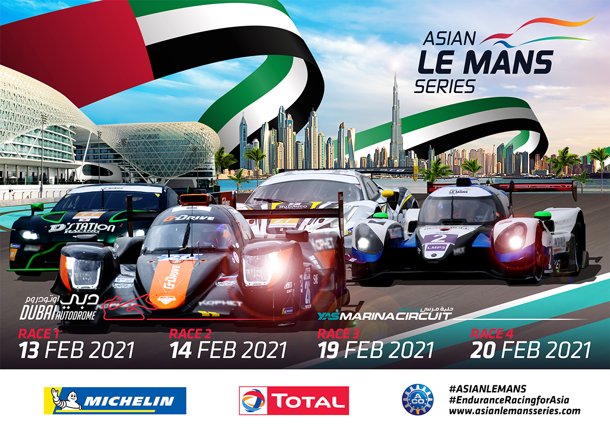 Livestream Asian Le Mans Series Rennen 1 - Dubai