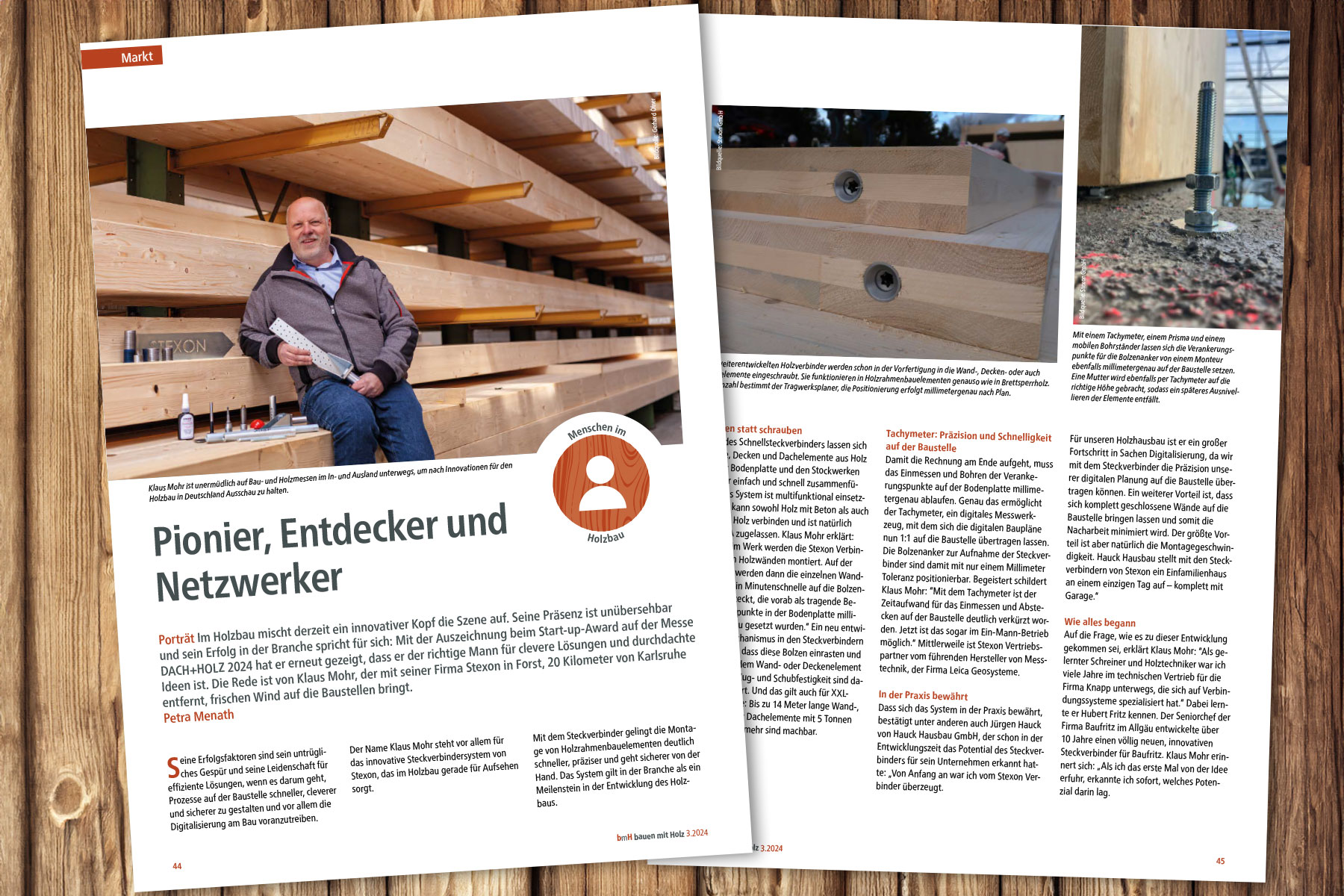 Klaus Mohr ist Pionier, Entdecker und Netzwerker