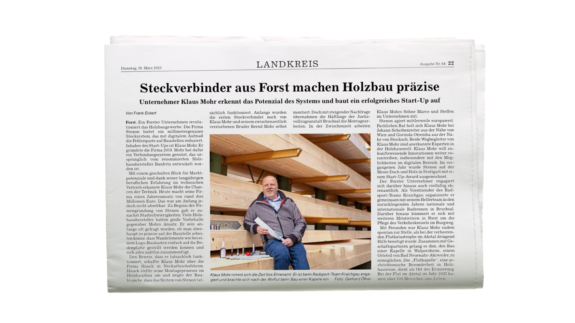 Innovation aus Forst: Stexon bringt Präzision in den Holzbau!