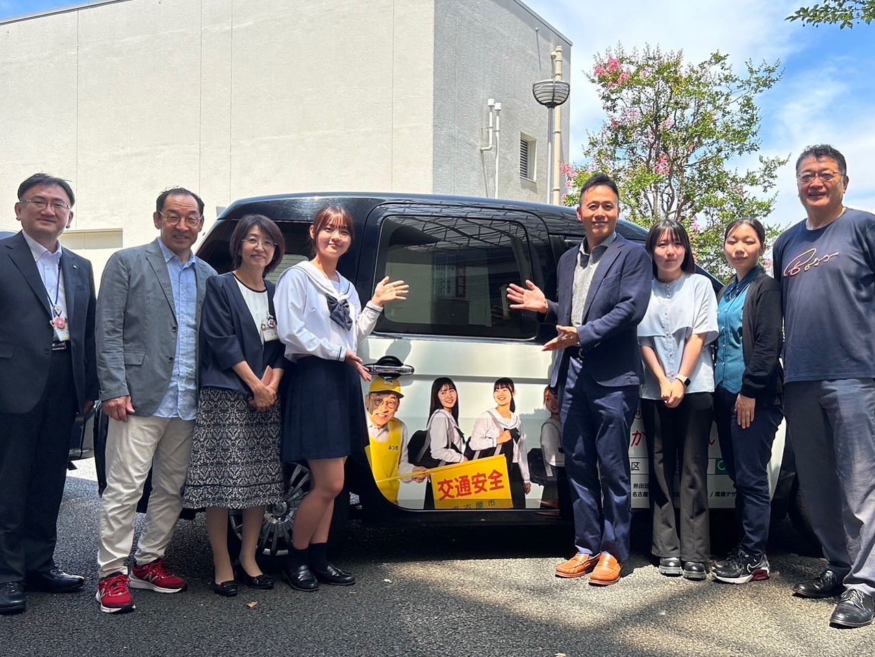 熱田区 区民会議にてラッピングタクシーお披露目