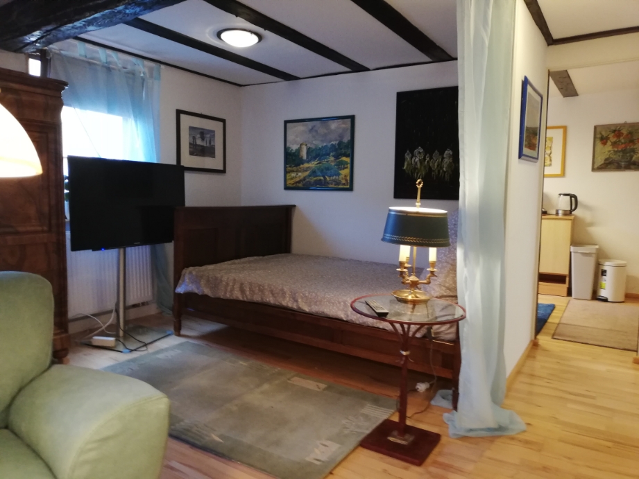 Schlafbereich der Ferienwohnung Richter Bad Bergzabern 