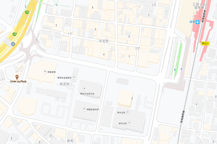 堺東エステ_ACCESS_堺東駅_堺郵便局_堺市役所_周辺地図