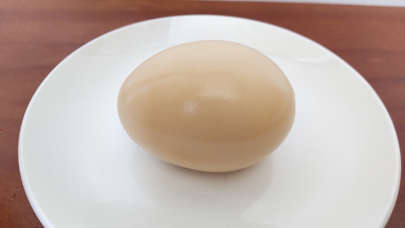 自家製の「ほうじ茶ゆで卵」
