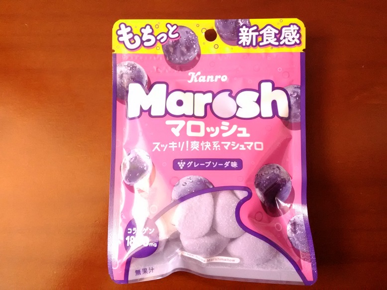 カンロ株式会社さんのＫａｎｒｏ「Ｍａｒｏｓｈ」マロッシュスッキリ！爽快系マシュマログレープソーダ味