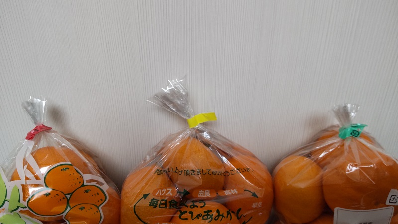 和歌山県産の「みかん」ＪＡとぴあ浜松の「とぴあみかん」広島県産の「はれひめ」