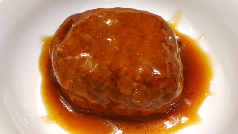 「デカうまハンバーグ 自家製和風ソース」