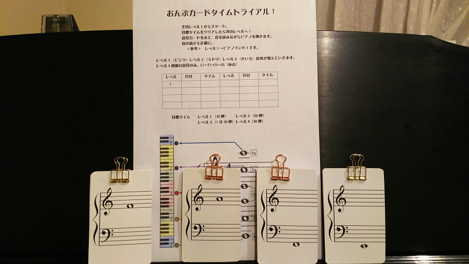 音符カードタイムトライアル さいたま市緑区のピアノ教室 愛 Piano School Room Ai Piano School ページ