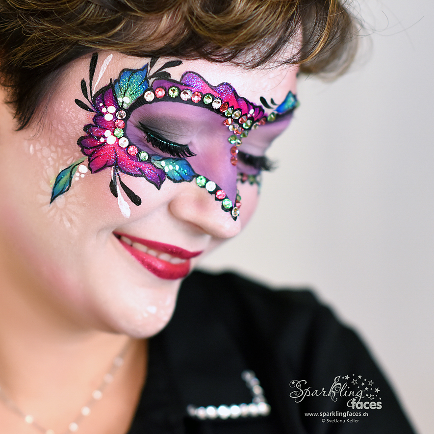 Kinderschminken_Vorlagen; Schminkfarben_kaufen_Schweiz; Kinderschminken_Kurse; Svetlana_Keller; Ballonmodellieren; Ballonmodellage; Airbrush_Tattoos; einfach; Blumen