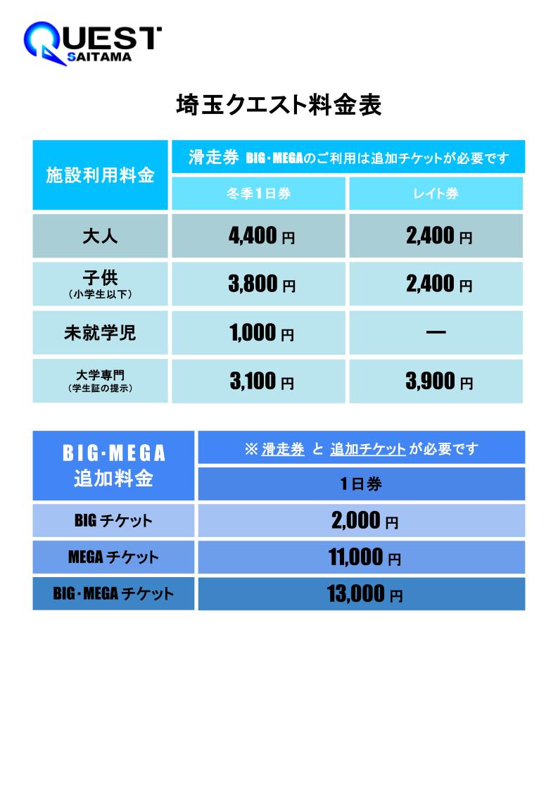 QUEST 2SESSION 回数券 5枚セット（愛知.小布施.埼玉） 【公式通販】