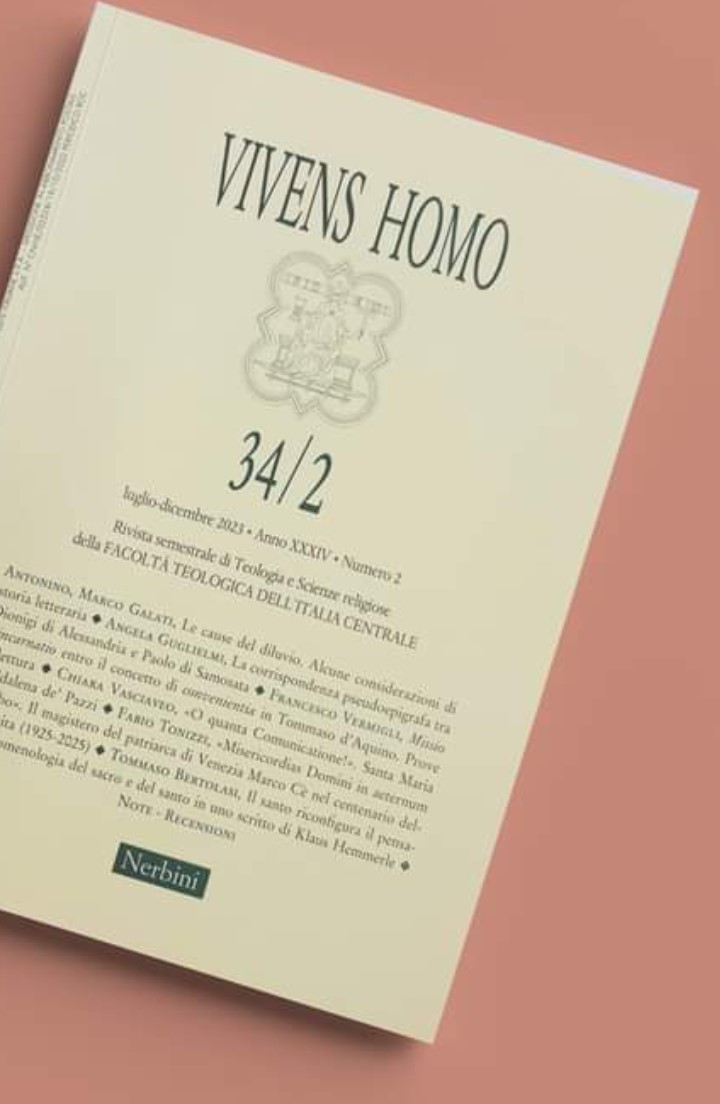 O quanta Comunicatione! S. M. Maddalena de' Pazzi, in Vivens Homo 2/32 (2023), 221-234.