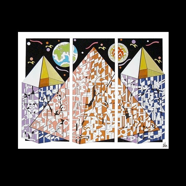 Pyramids 60 x 50 cm ©Marlon Paul Bruin