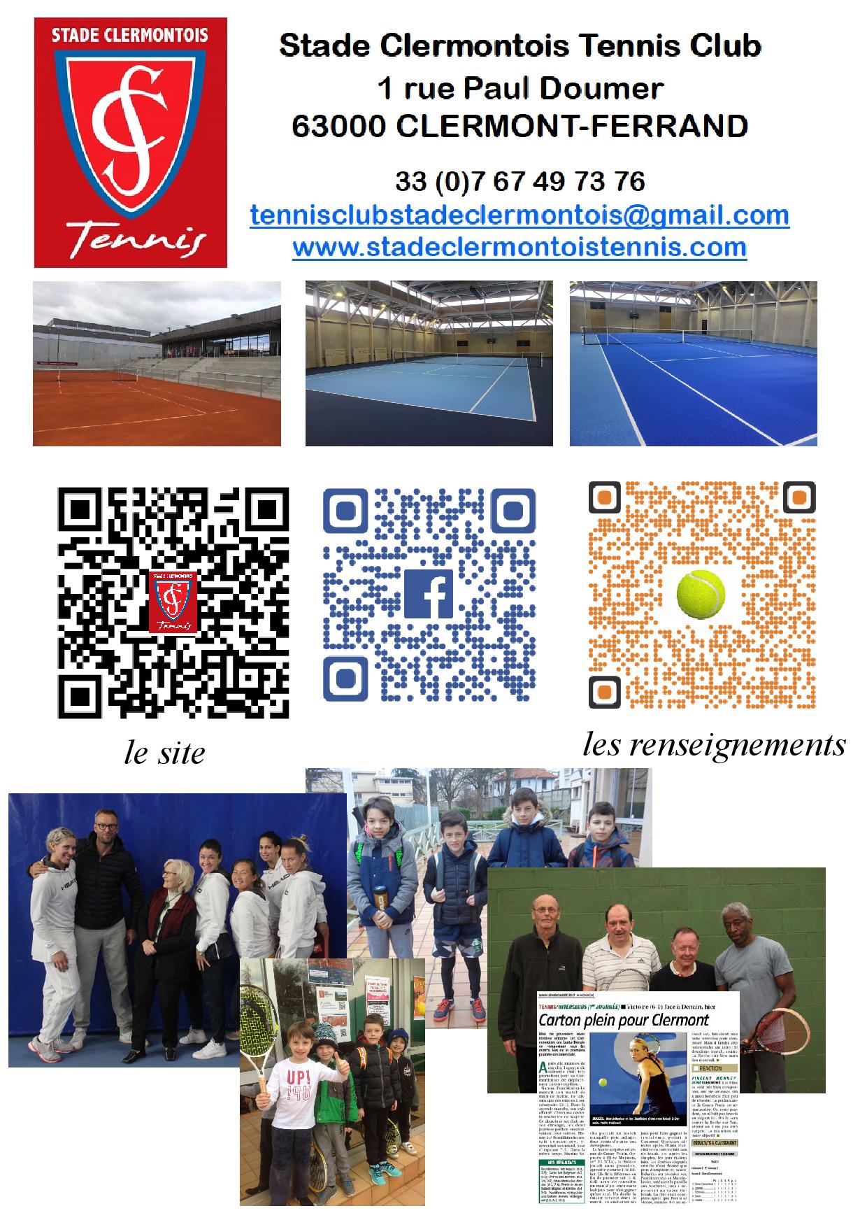 Accueil Stade Clermontois Tennis