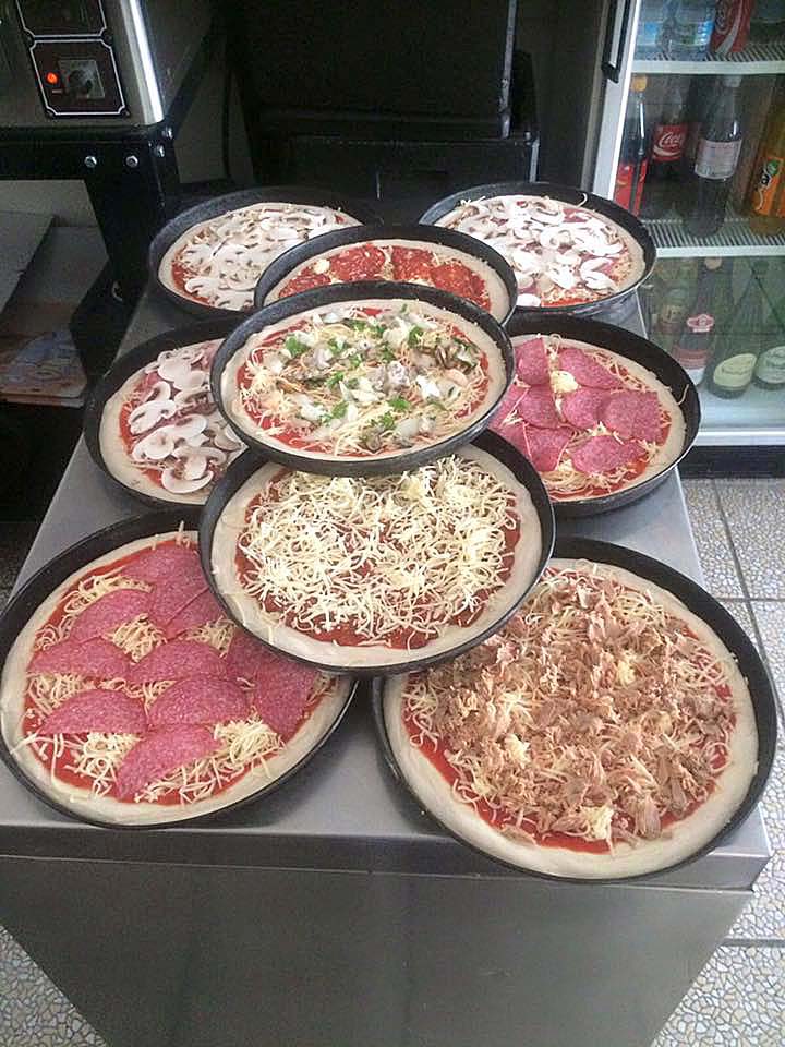 Pizza-Großbestellung