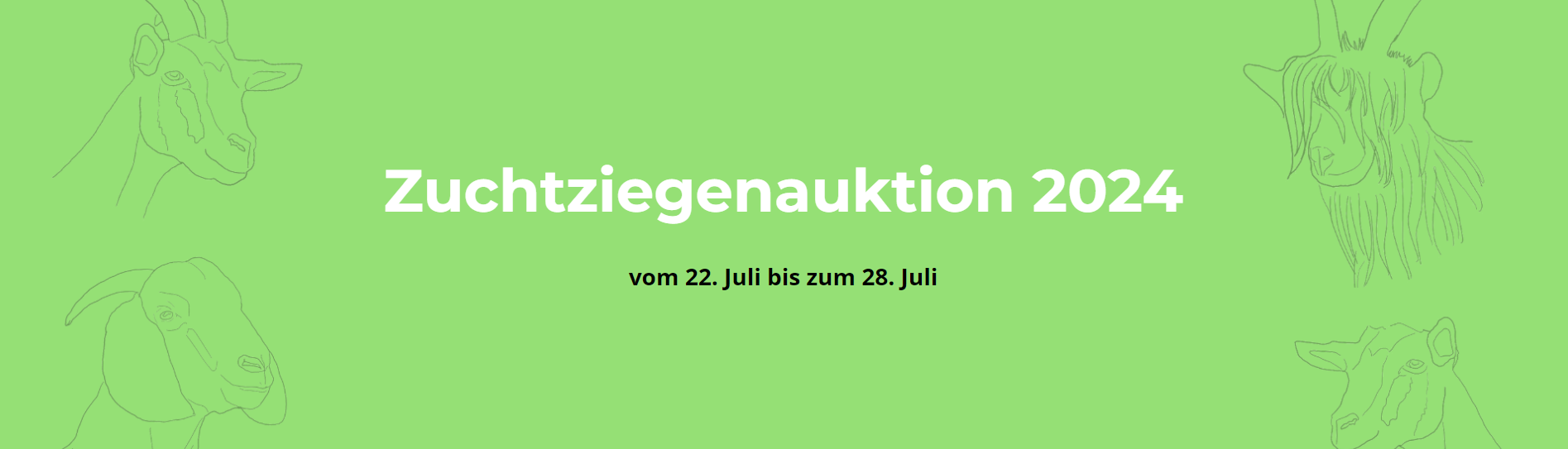 Deutsche Online  Zuchtziegenauktion 2024 in neuem Gewand