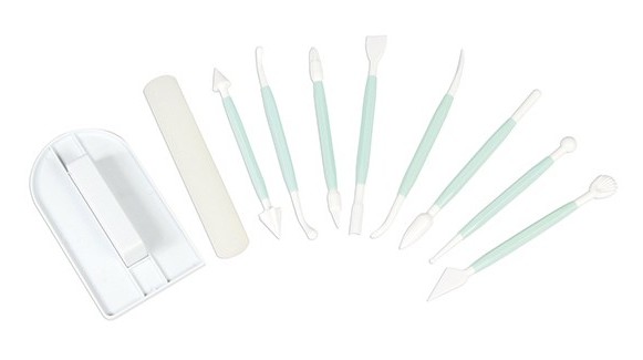 kit de 10 accessoires pour pâte à sucre - chic choc cake