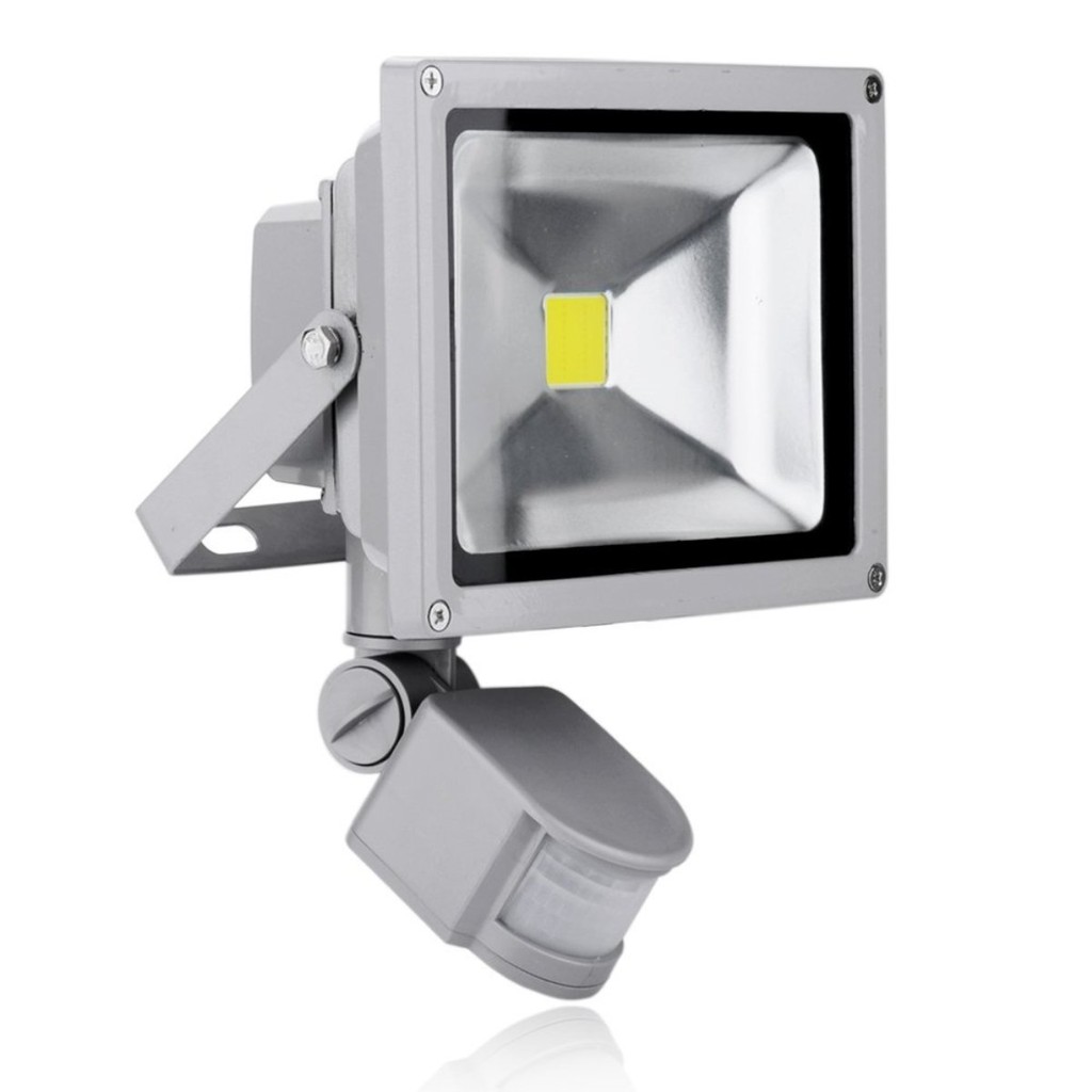 Faro led 30w con sensore movimento e crepuscolare bianco freddo ... Faretto led esterno