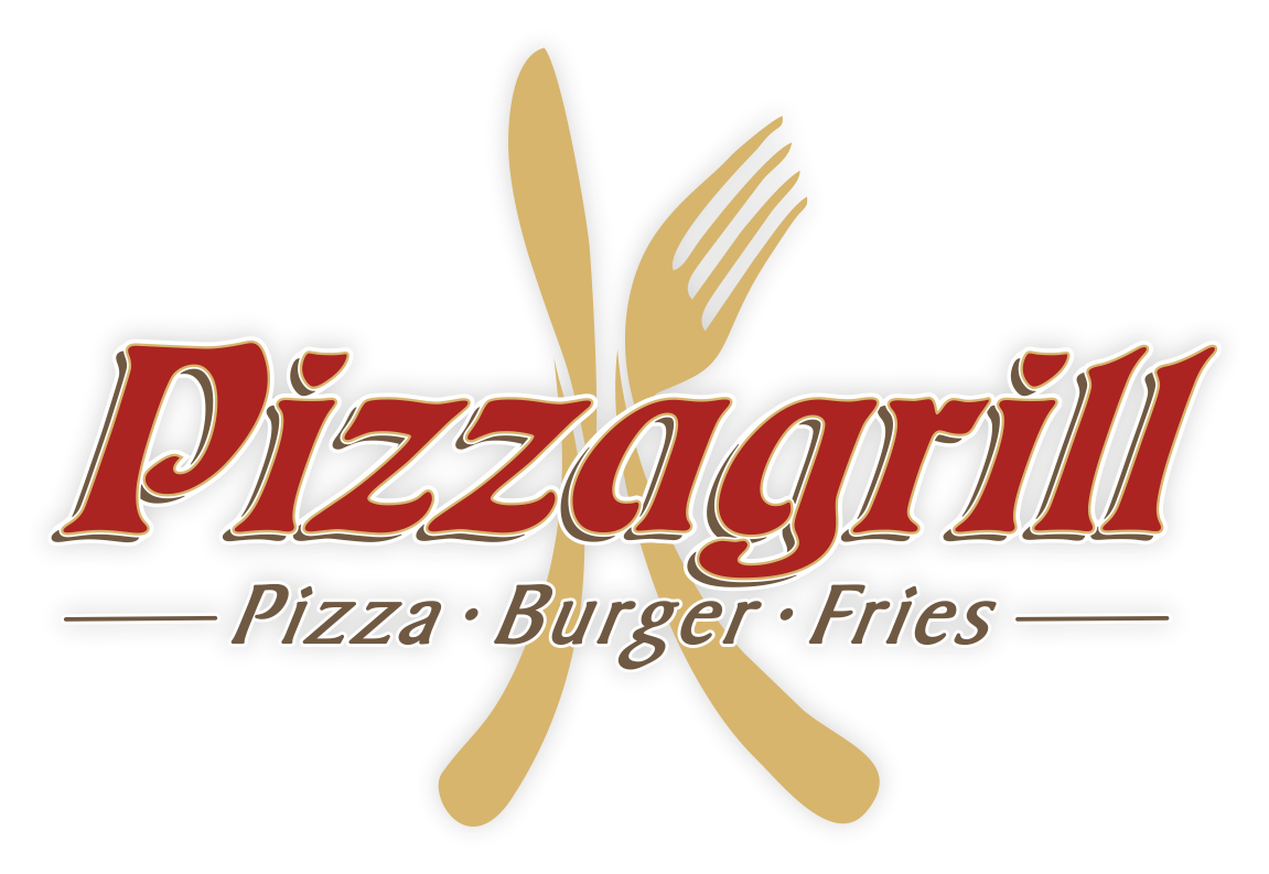 Logo Pizzagrill. Pizza, Burger & Co
