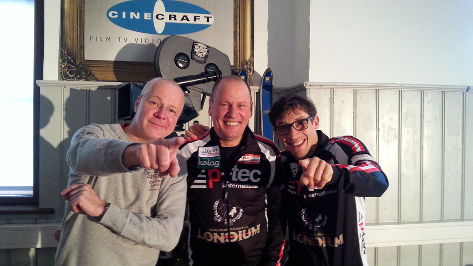 Filmemacher Christian Giesser mit Wolfgang Dabernig und Michael Kurz. DABERNIG/KURZ ©2015