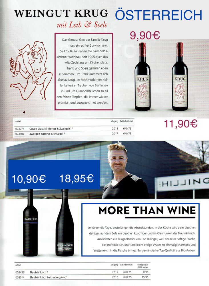 Österreich-Weingut Krug & Weingut Hillinger