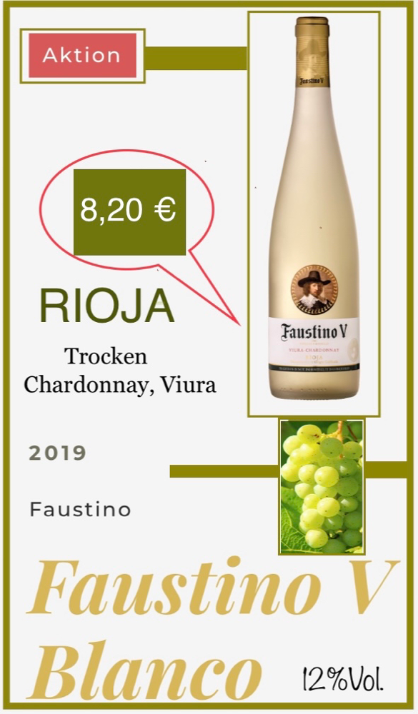 Faustino “V” blanco- Rioja
