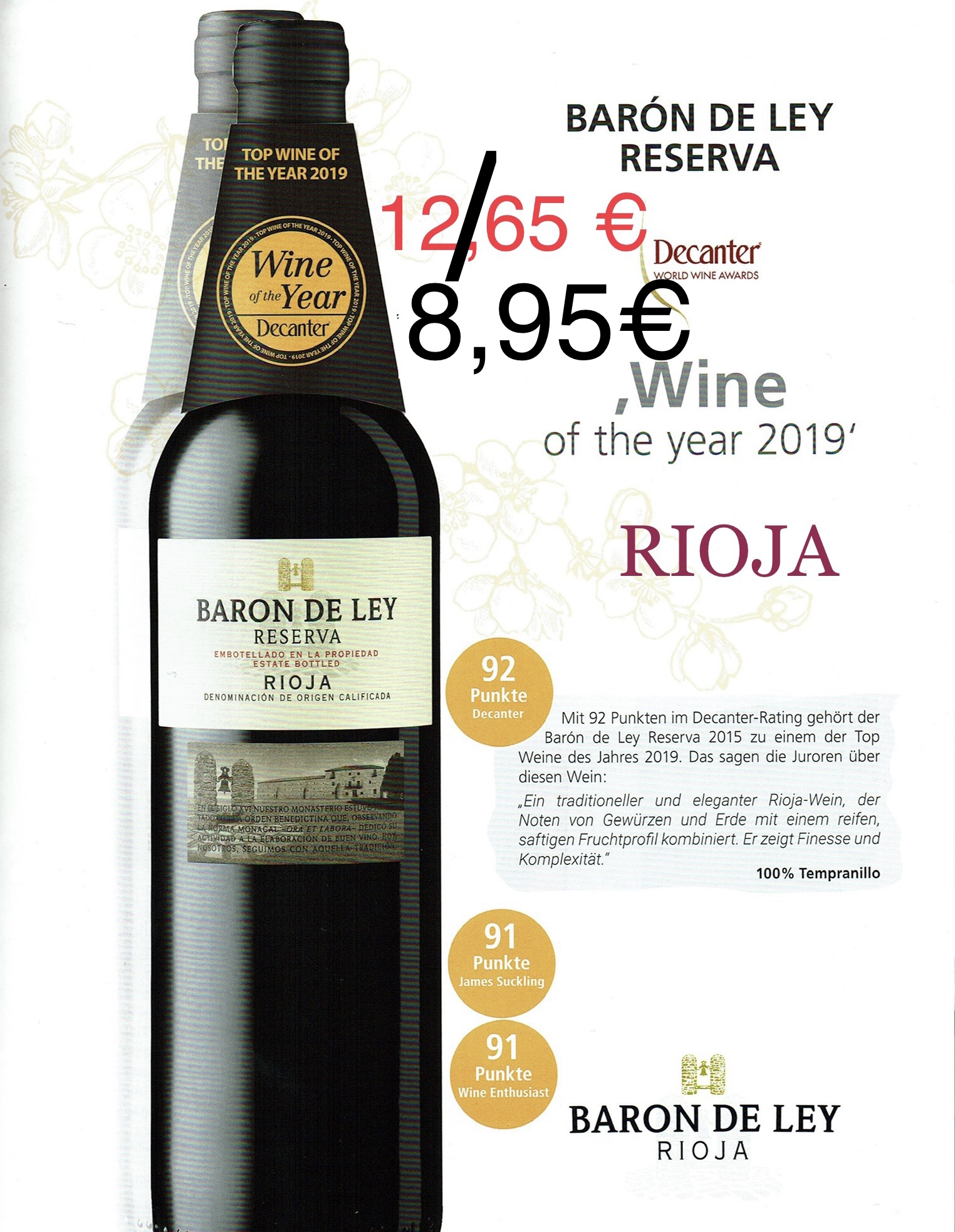 Baron de ley Reserva, Gran Reserva Rioja WEIN FÜR DICH