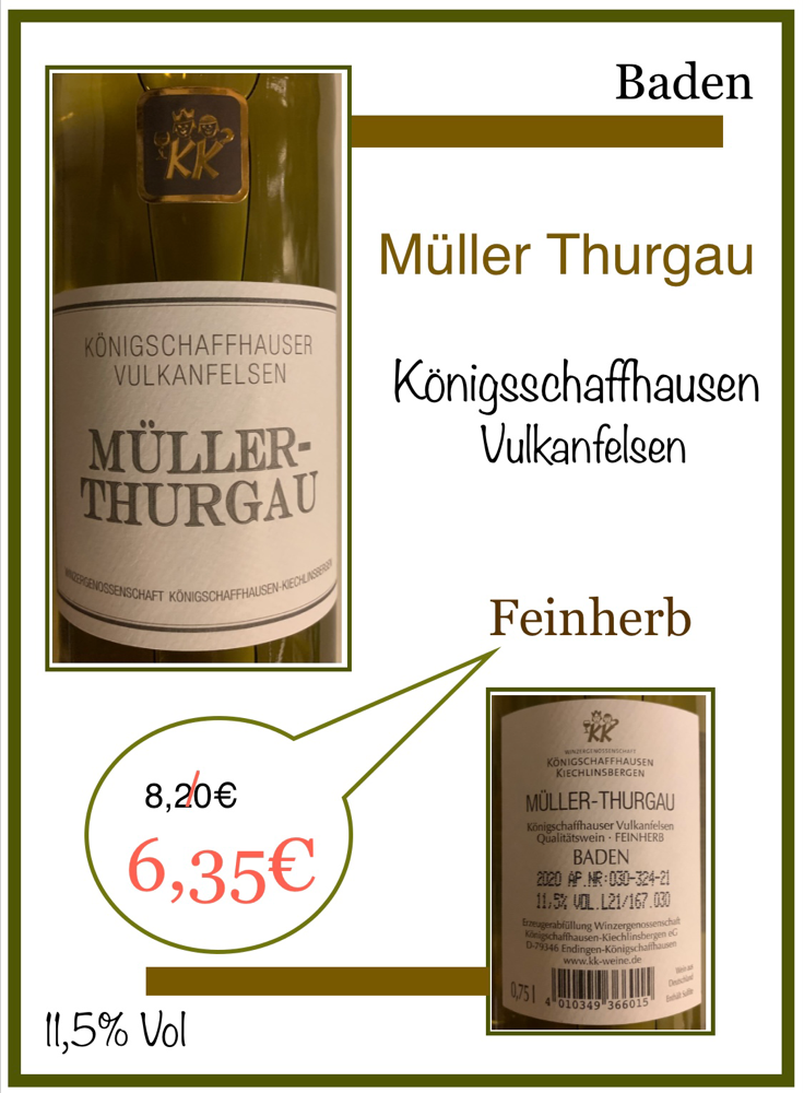Müller Thurgau-Vulkanfelsen/Baden